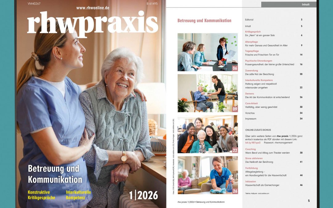 Das steht drin: rhw praxis 1/2026 ist da