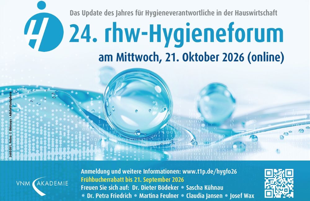Jetzt anmelden: 24. rhw-Hygieneforum am 21. Oktober 2026